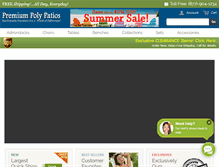 Tablet Screenshot of poly-lumber-furniture.com